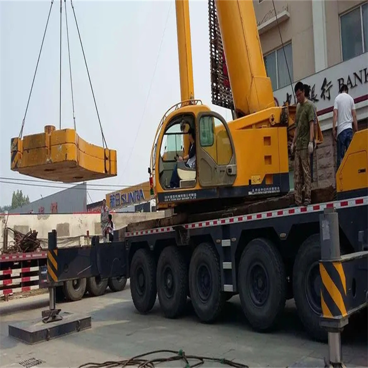 庆云当地吊车出租|机器吊装|75吨|工厂搬迁服务